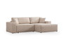 Atelier Del Sofa Sofá-Cama Esquinero Ecru 260cm Ancho x 170cm Profundidad, convertible en cama 206cm x 145cm